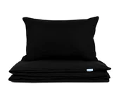 Pościel dla dzieci - Pościel dziecięca 100x135 bawełniana czarna z plecaczkiem - miniaturka - grafika 1