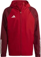 Kurtki męskie - Kurtka męska adidas Tiro 23 Competition All Weather czerwona HE5653-XS - miniaturka - grafika 1