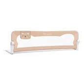 Zabezpieczenia dla dzieci - Barierka Zabezpieczająca, Bramka Ochronna Do Łóżka Nukido, Beżowa - miniaturka - grafika 1