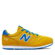 Buty dla chłopców - Sneakersy New Balance YC373AJ2 Żółty - miniaturka - grafika 1