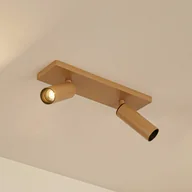 Lampy sufitowe - Arcchio Reflektor sufitowy Brinja Slim, brązowy, 2-punktowa, GU10 MR11 możliwość ściemniania, brązowy / rdzawy, przedpokój, aluminium, nowoczesny - miniaturka - grafika 1