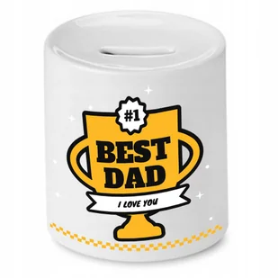 SKARBONKA DLA TATY BEST DAD I LOVE YOU PREZENT z Nadrukiem ze Zdjęciem + Opakowanie na prezent (wzór 03) - Skarbonki SKARBONKA DLA TATY BEST DAD I LOVE YOU PREZENT z Nadrukiem ze Zdjęciem + Opakowanie na prezent (wzór 03) - Skarbonki - miniaturka - grafika 1