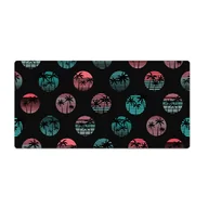 Podkładki na biurko - Podkładka ochronna na biurko Retro palmy 90x45 cm - miniaturka - grafika 1