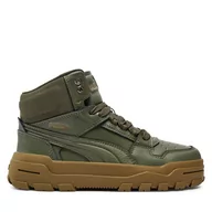 Buty dla chłopców - Sneakersy Puma Rebound Abrupt Jr 398874 03 Zielony - miniaturka - grafika 1