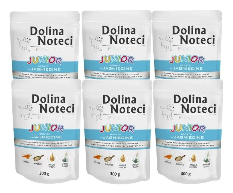 Dolina Noteci PREMIUM Junior bogata w jagnięcinę 24x300g 49418-uniw