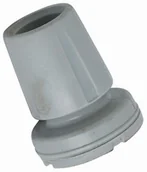 Akcesoria dla osób starszych i niepełnosprawnych - Nasadka do kul inwalidzkich PIVOFLEX Herdegen (szary) - miniaturka - grafika 1