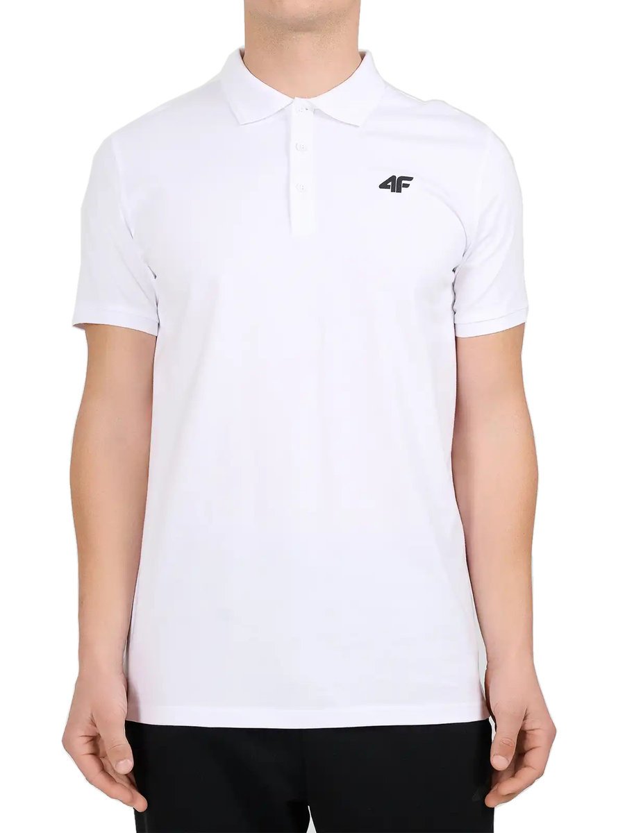 Męska koszulka polo 4F t-shirt polówka M0770 10S biały L