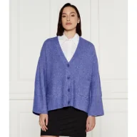 Swetry damskie - Patrizia Pepe Kardigan Loose fit z dodatkiem wełny - miniaturka - grafika 1