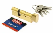 Zamki i wkładki - Wkładka bębenkowa Abus KD10 45g/45 mosiądz z gałką kl 5.2 - miniaturka - grafika 1