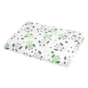 Przewijaki - Akuku Wielorazowy podkład mata do przewijania Peva 55x70 cm Sowy szare - miniaturka - grafika 1