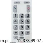 Akcesoria do telefonów stacjonarnych - PNJK1236Z, klawiatura do słuchawki telefonu Panasonic KX-TGE210 - miniaturka - grafika 1