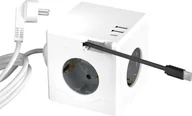 Kable - Kabel zasilający MicroConnect Power Cube, 3 Schuko outlets, - miniaturka - grafika 1