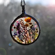 Naszyjniki - Naszyjnik Łąka - miniaturka - grafika 1