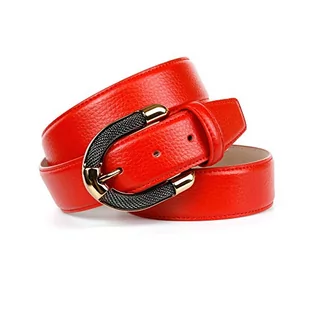 Anthoni Crown Damski pasek GB35.T60, Czerwony (czerwony 060), 100 - Paski - miniaturka - grafika 1