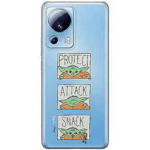 ERT GROUP etui na telefon Xiaomi 13 LITE/CIVI 2, case oryginalny i oficjalnie licencjonowany przez Star Wars, wzór Baby Yoda 009, optymalnie dopasowane, plecki z TPU częściowo przeźroczyste - Etui i futerały do telefonów - miniaturka - grafika 1