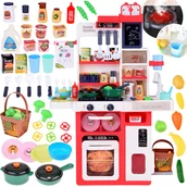 Zabawki AGD - Interaktywna Kuchnia światło + dźwięk + para wodna + woda w kranie ZA5326 - miniaturka - grafika 1