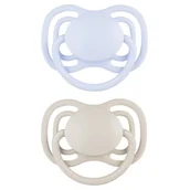 Smoczki uspokajające - Smoczek CANPOL BABIES DentalAir 6-18 m Niebiesko-szary (2 sztuki) - miniaturka - grafika 1