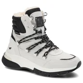 Botki damskie - Błękitne Botki Mustang Damskie Ocieplane Obuwie - miniaturka - grafika 1