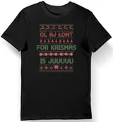 Koszulki męskie - Koszulka męska czarna „Ol aj łont for krismas is juu” na święta 3XL - miniaturka - grafika 1
