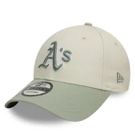 Czapki damskie - Czapka z daszkiem New Era Oakland Athletics World Series Patch 9FORTY 60595244 Beżowy - miniaturka - grafika 1