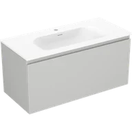 Szafki łazienkowe - Mexen Orio szafka łazienkowa 100 cm z umywalką Vela, 1 szuflada, szara mat/biała mat - 91A10-10047-1-BF62-W23M01 - miniaturka - grafika 1