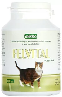 Mikita Felvital + tauryna 100 tab. - Suplementy i witaminy dla kotów - miniaturka - grafika 1
