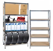 Szafy i regały magazynowe - Regał Magazynowy Stojący Garażowy Biurowy Do Piwnicy Garażu Biura 180X90X40 - miniaturka - grafika 1