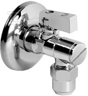Zawory i kraniki - Valvex Zawór kulowy kątowy z filtrem i z nakrętką ANGEL PLUS chrom 1/2"-3/8" - miniaturka - grafika 1