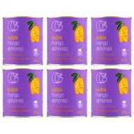 Owoce w puszkach i słoikach - Quality Food Pulpa z mango Alphonso 99,9% mango Zestaw 6 x 850 g - miniaturka - grafika 1