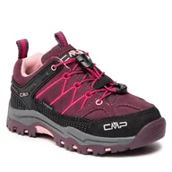 Buty trekkingowe dziecięce - CMP Kids Rigel Low Trekking Shoes Wp 3Q13244 Ptunga//Peach 05HM - miniaturka - grafika 1