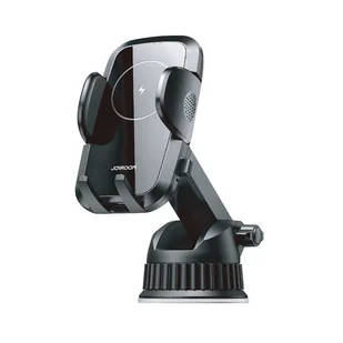 Joyroom Uchwyt Samochodowy z Przyssawką z Ładowarką Bezprzewodową Joyroom JR-ZS241 Black - Uchwyty samochodowe do telefonów - miniaturka - grafika 1