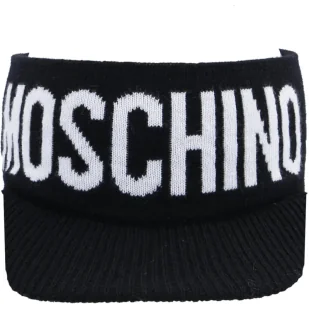Moschino Daszek | z dodatkiem wełny i kaszmiru - Czapki damskie - miniaturka - grafika 1