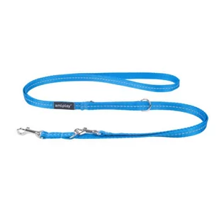 Ami Play Smycz Reflective 6w1 XL 100-200cm Niebiesk - Smycze dla psów - miniaturka - grafika 1