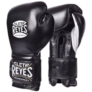 Cleto Reyes Rękawice Bokserskie Velcro Sparing Gloves Black - Rękawice bokserskie - miniaturka - grafika 1