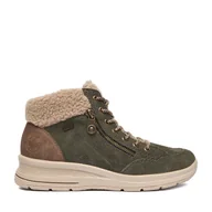 Botki damskie - Trzewiki Rieker CEO-L7701-54 Zielony - miniaturka - grafika 1