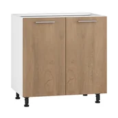 Szafki kuchenne - Szafka Dolna Stojąca 2 Drzwi D-80/82 Biały / Dąb Miodowy Vento Halmar Dąb Miodowy, Biały - miniaturka - grafika 1