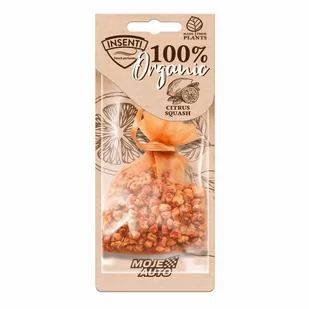 Odświeżacz Powietrza- Insenti Organic Woreczek Zapachowy Moje Auto- Citrus Squash 18G - Zapachy samochodowe - miniaturka - grafika 1