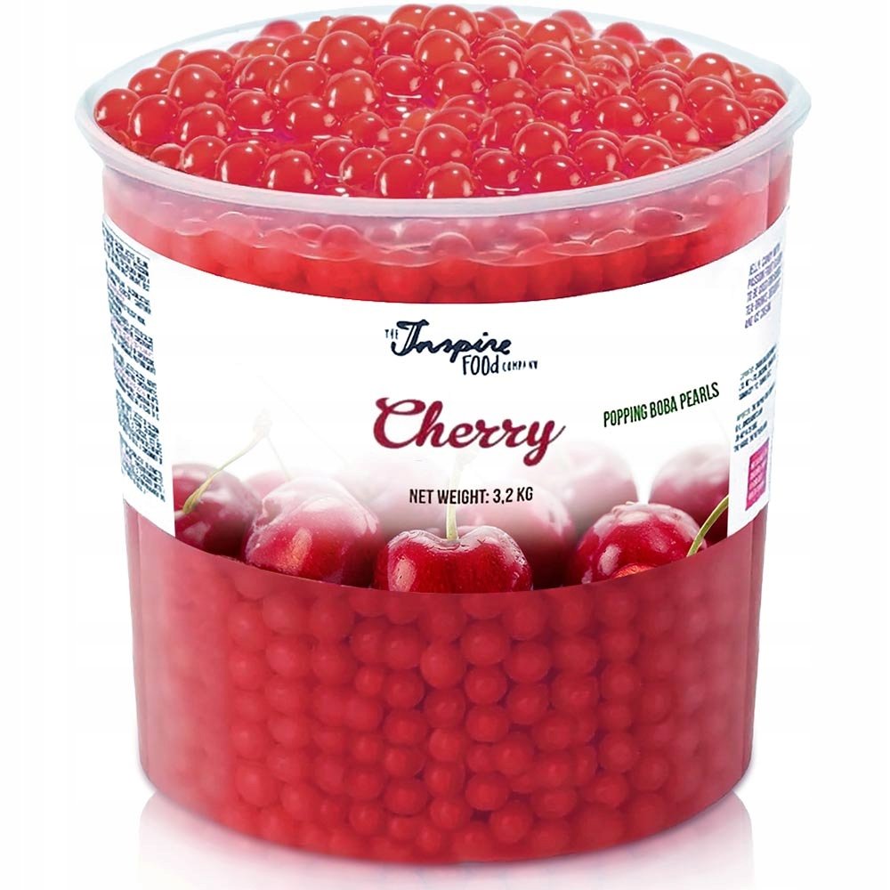 Bubble Tea pękające kulki owocowe kawior molekularny popping boba Wiśnia