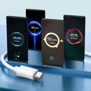 Kabel Xiaomi oryginalny USB - USB-C typ C mocny szybki 120W PD 6A 1M przewód Biały - Kable - miniaturka - grafika 5