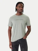 Koszulki męskie - Calvin Klein T-Shirt LV04LF809G Szary Regular Fit - miniaturka - grafika 1