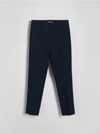 Spodnie damskie - Reserved - Spodnie cygaretki w kant - granatowy - miniaturka - grafika 1