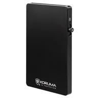 Portfele - Aluminiowe etui z wysuwanymi kartami i ochroną kart zbliżeniowych (czarny) - miniaturka - grafika 1