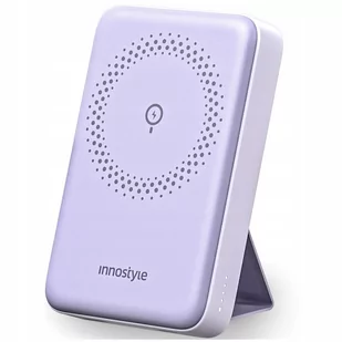 INNOSTYLE POWERMAG 2W1 SZYBKI POWERBANK INDUKCYJNY DO MAGSAFE 10000MAH STOJAK FIOLETOWY - Powerbanki - miniaturka - grafika 1