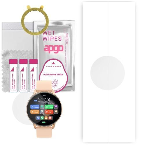 1x folia hydrożelowa ochronna do Tracer SMW9A Spark - apgo Smartwatch Hydrogel Protection Ochrona na ekran smartwatcha