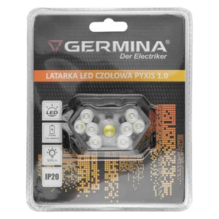 Lampa czołowa LED, ładowalna, 500 lm, Pyxis 1.0, GERMINA - Latarki - miniaturka - grafika 1