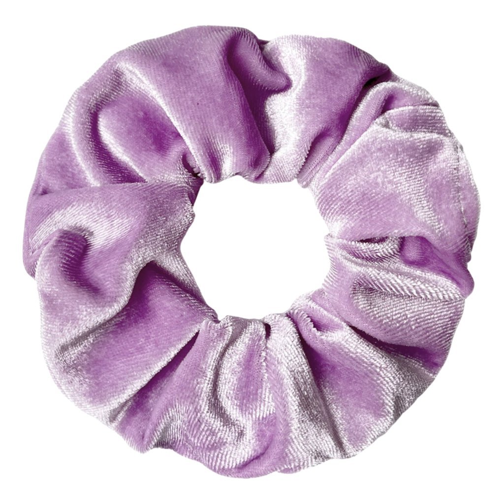 Gumka do Włosów Fioletowa Welurowa Duża Wygodna i Bezpieczna dla Włosów