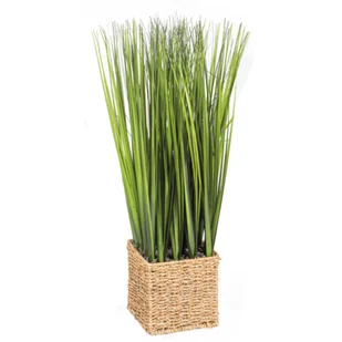Trawa w wiklinowej osłonce 60 cm - Sztuczne kwiaty - miniaturka - grafika 1