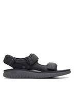 Sandały męskie - Clarks Sandały "Wesley Bay" w kolorze czarnym - miniaturka - grafika 1
