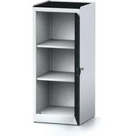 Szafy i regały magazynowe - Alfa 3 Szafa warsztatowa MECHANIC, 1170 x 490 x 500 mm, 2 półki, antracytowe drzwi 1262704 - miniaturka - grafika 1