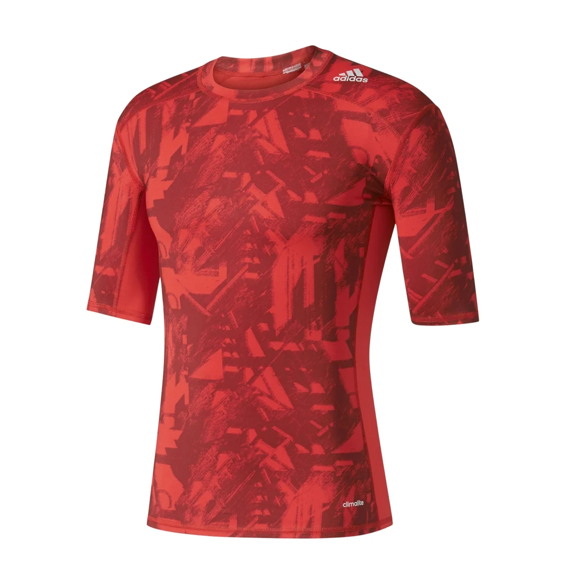 Męska Koszulka Treningowa Czerwona Adidas Tf Base Gfx Ss L